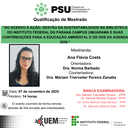 07/11/2025 - QUALIFICAÇÃO - Mestranda: Ana Flávia Costa - Orientadora: Dra. Norma Barbado / Coorientadora: Dra Máriam Trierveiler Pereira