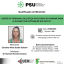 24/09/2025 - QUALIFICAÇÃO - Mestranda: Carolina Pires Suaki Schoen - Orientador : Prof. Dr. Samuel Ronobo Soares