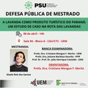08/04/2026: A LAVANDA COMO PRODUTO TURÍSTICO DO PARANÁ: UM ESTUDO DE CASO NA ROTA DAS LAVANDAS